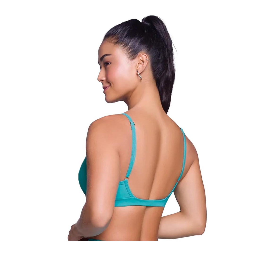 Top Selene Ginástica Com Bojo 24640 Azul Top Selene Ginástica Com Bojo 24640 Azul