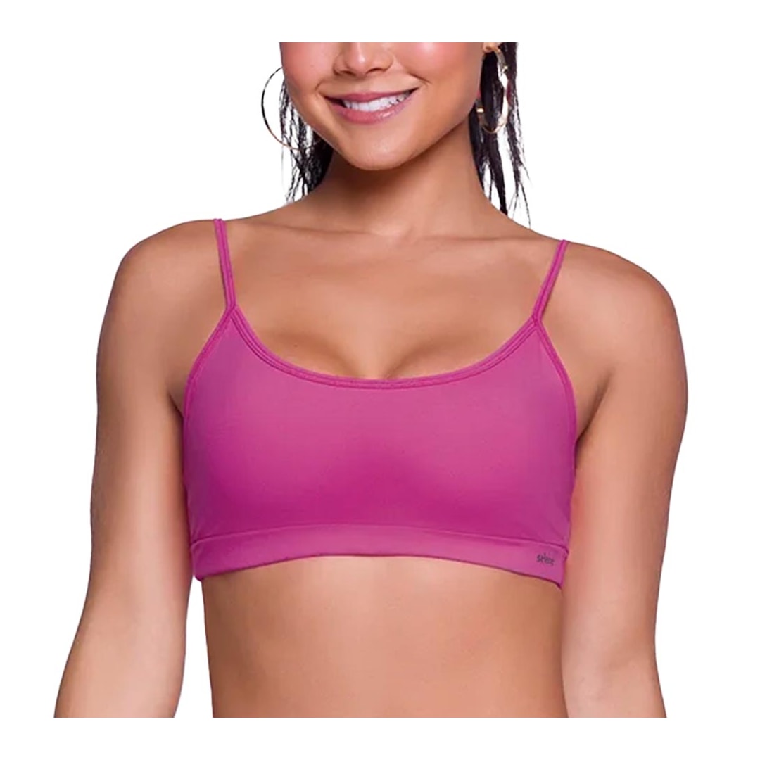 Top Selene Ginástica Com Bojo 24640 Pink Top Selene Ginástica Com Bojo 24640 Pink