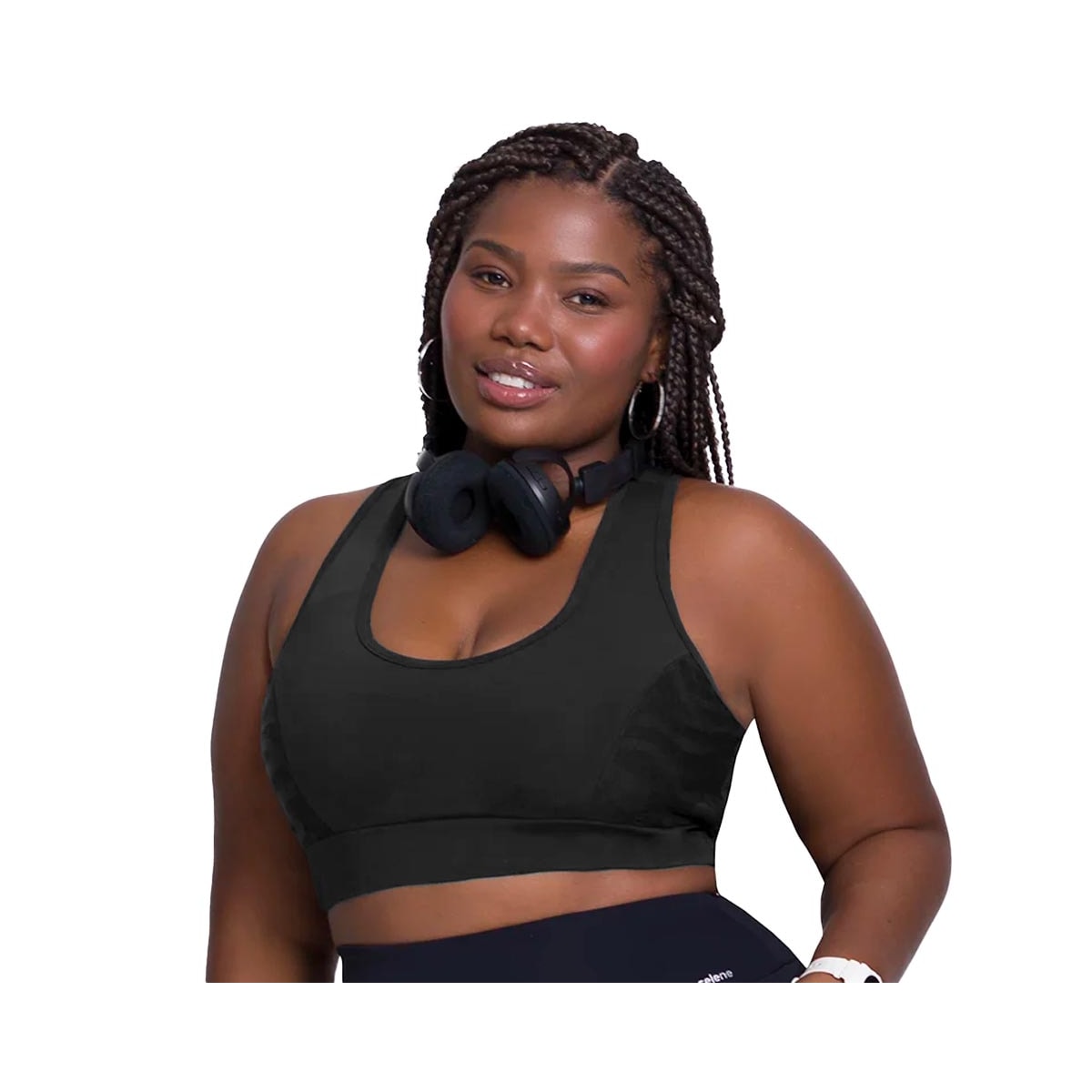 Top Selene Ginástica Sem Bojo 24961 Preto Top Selene Ginástica Sem Bojo 24961 Preto