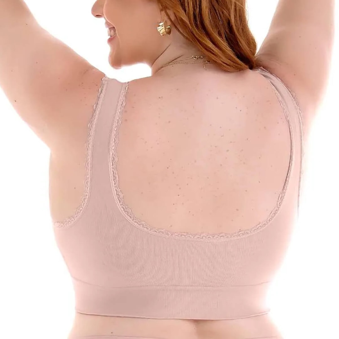 Top Zee Rucci Com Renda e Bojo Sem Costura ZR0300-006 C571 Rose Top Zee Rucci Com Renda e Bojo Sem Costura ZR0300-006 C571 Rose