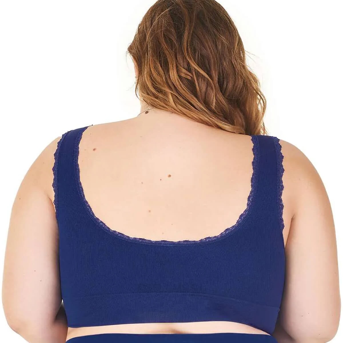 Top Zee Rucci Com Renda e Bojo Sem Costura ZR0300-006 C765 Azul Bic Top Zee Rucci Com Renda e Bojo Sem Costura ZR0300-006 C765 Azul Bic