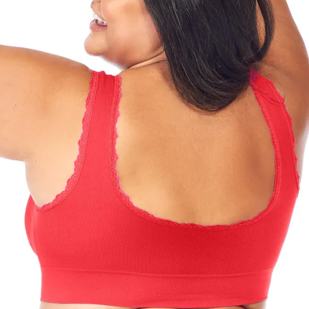 Top Zee Rucci Com Renda e Bojo Sem Costura ZR0300-006 C819 Vermelho