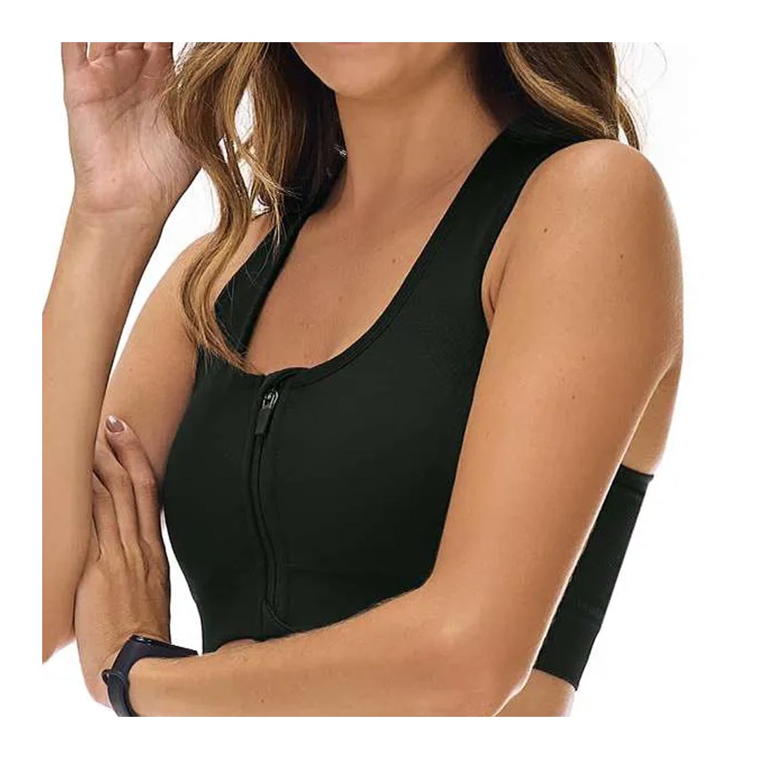 Top Zee Rucci Fitness Com Bojo E Zíper Zr0401-066 Preto Top Zee Rucci Fitness Com Bojo E Zíper Zr0401-066 Preto