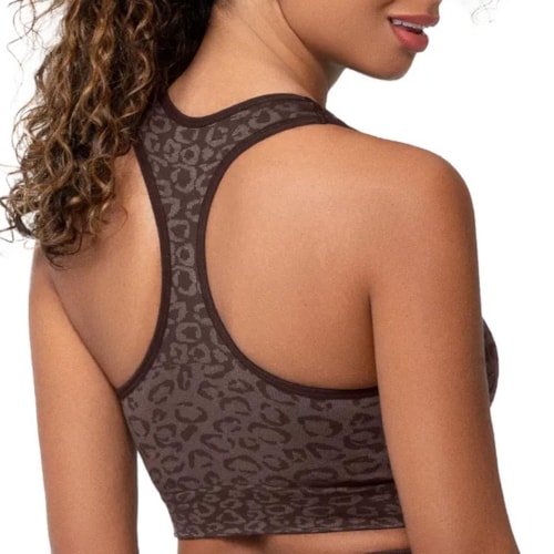 Detalhe - Top Zee Rucci Fitness Com Bojo Zr0401-107 V45 Cafe