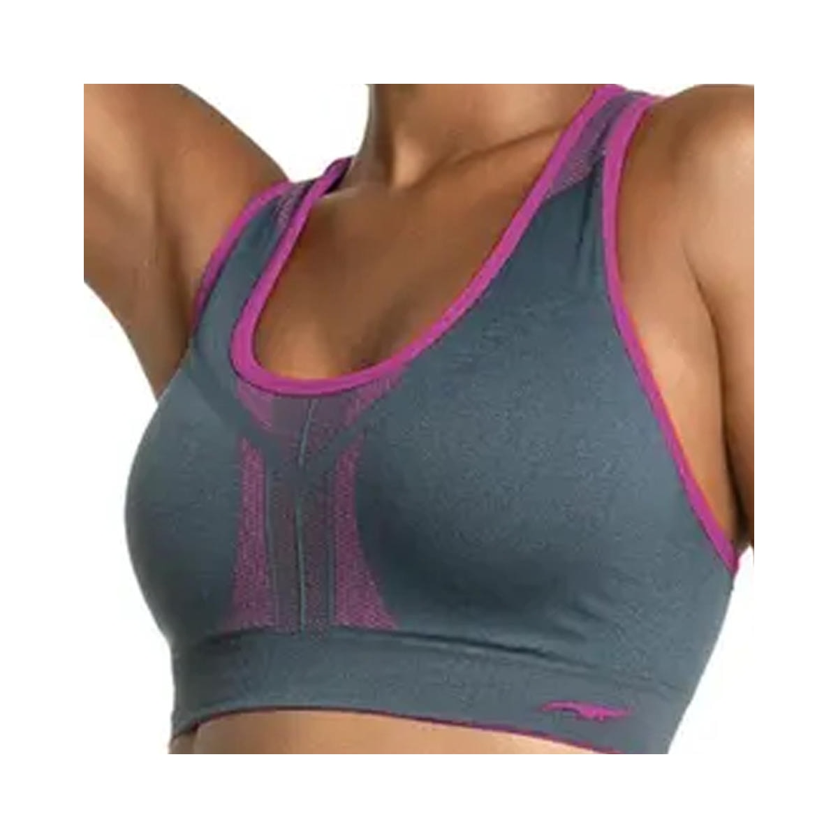 Top Zee Rucci Fitness Sem Bojo Zr0400-004 Grafite/Violeta Top Zee Rucci Fitness Sem Bojo Zr0400-004 Grafite/Violeta