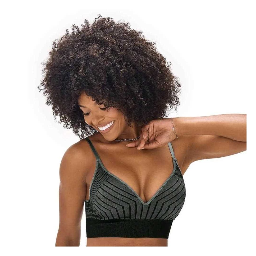 Top Zee Rucci Jacquard Com Bojo Sem Costura Zr0300-095 V03 Preto/Chumbo Top Zee Rucci Jacquard Com Bojo Sem Costura Zr0300-095 V03 Preto/Chumbo