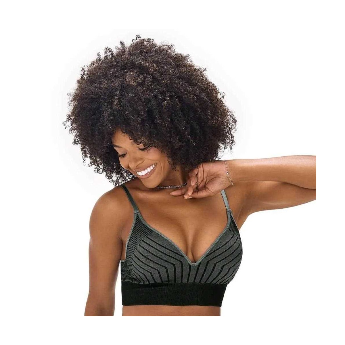 Top Zee Rucci Jacquard Com Bojo Sem Costura Zr0300-095 V03 Preto/Chumbo Top Zee Rucci Jacquard Com Bojo Sem Costura Zr0300-095 V03 Preto/Chumbo