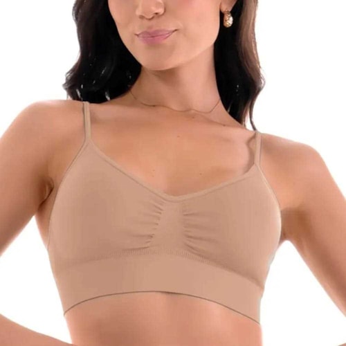 Detalhe - Top Zee Rucci Sem Costura Zr0300-001 C122 Bege