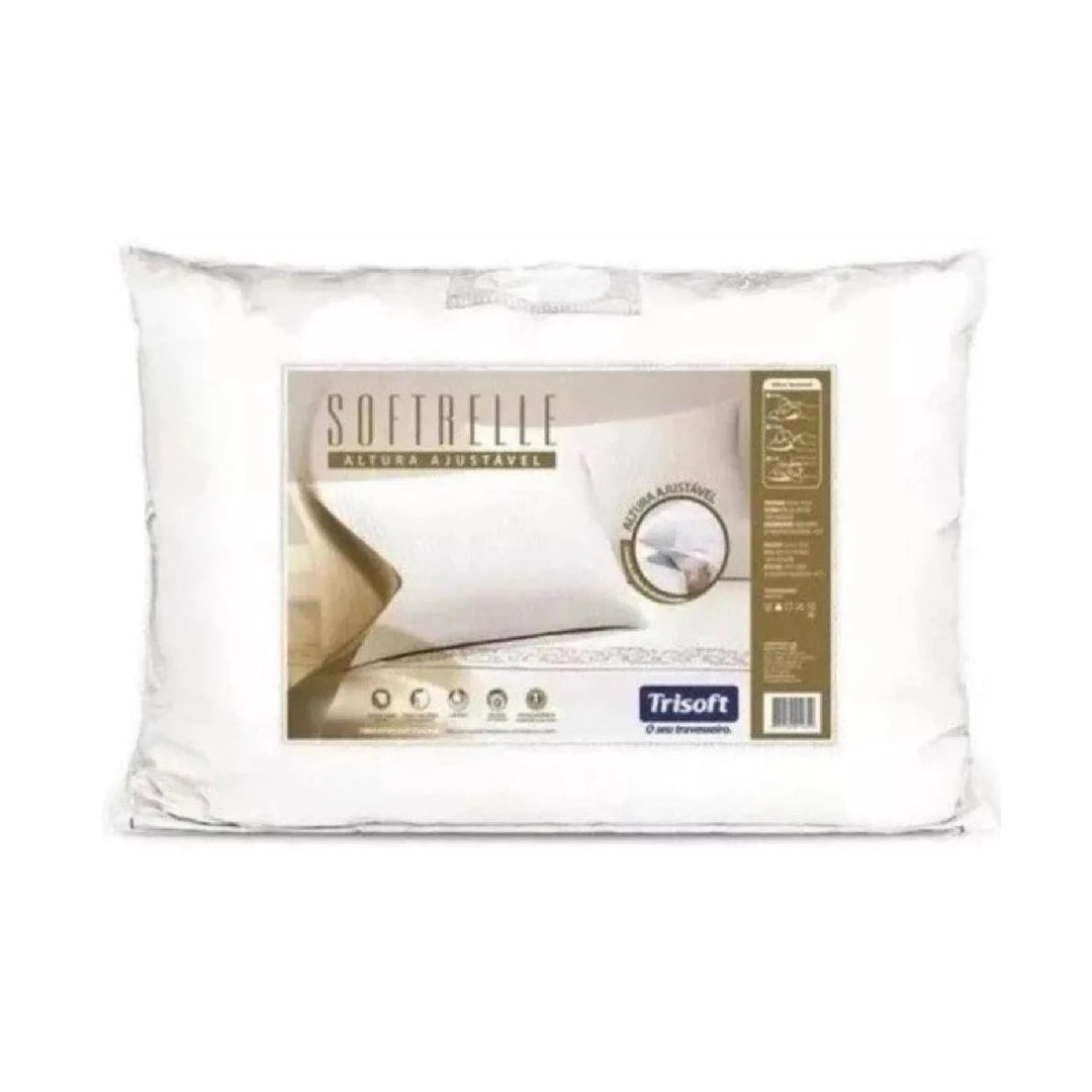 Travesseiro Trisoft Softtrelle Branco Travesseiro Trisoft Softtrelle Branco