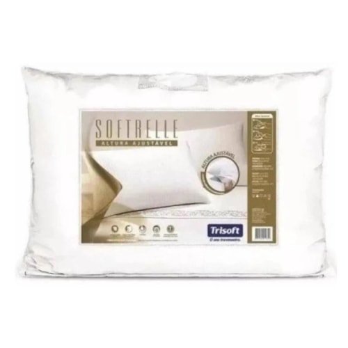 Detalhe - Travesseiro Trisoft Softtrelle Branco