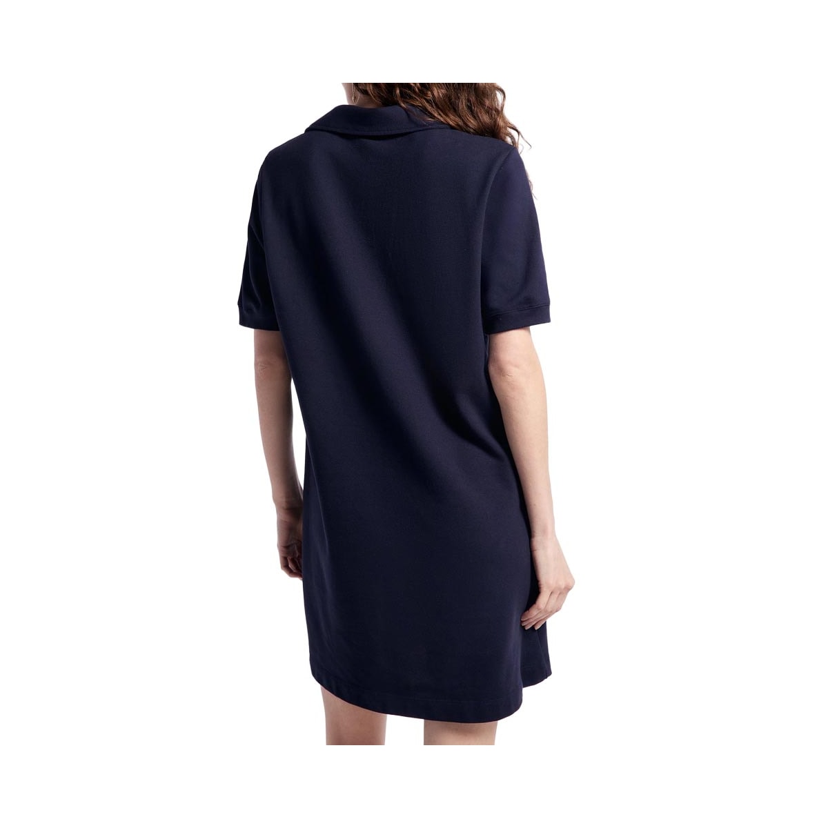 Vestido Hering Curto Polo Em Malha Piquet 0Beq Azul Marinho