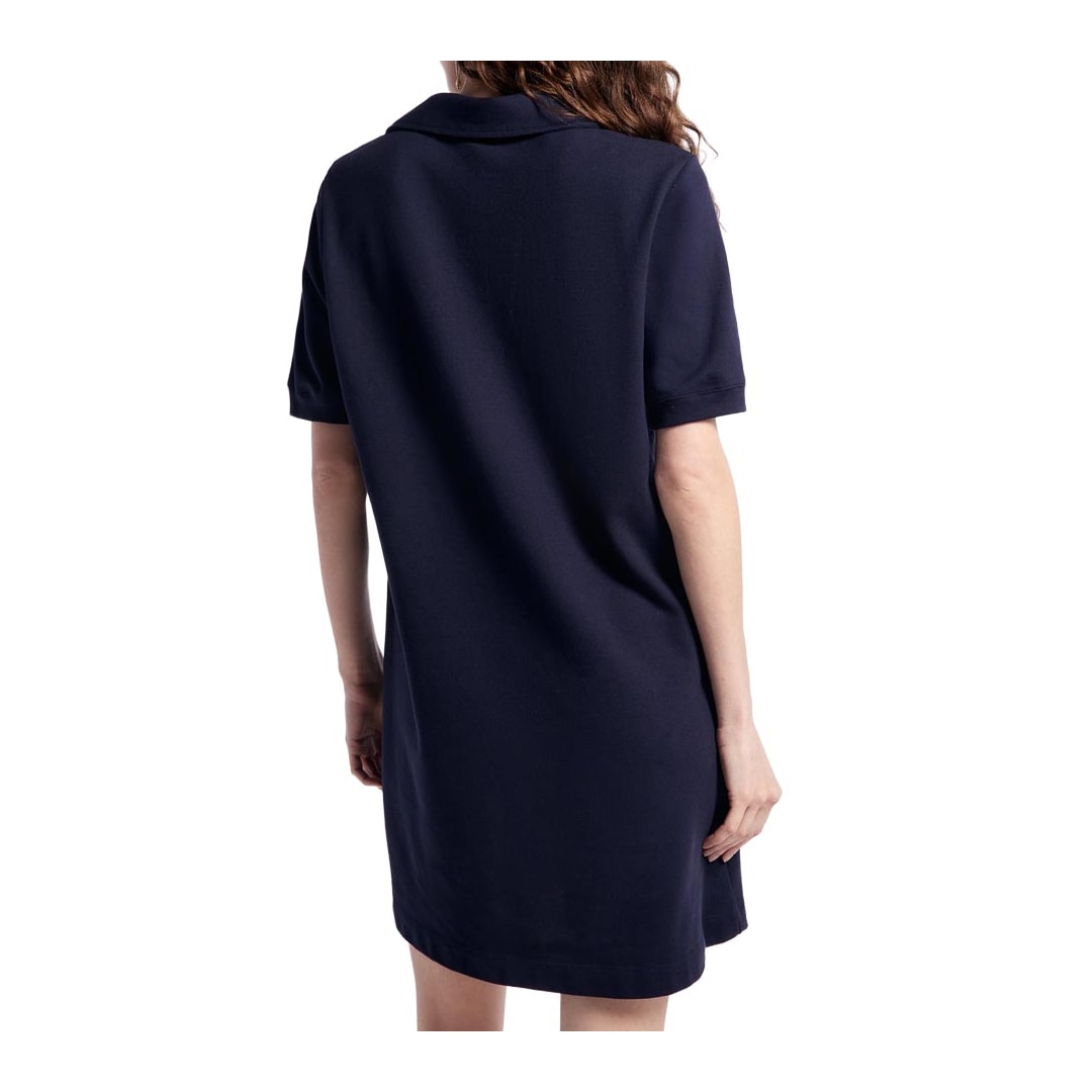 Vestido Hering Curto Polo Em Malha Piquet 0Beq Azul Marinho