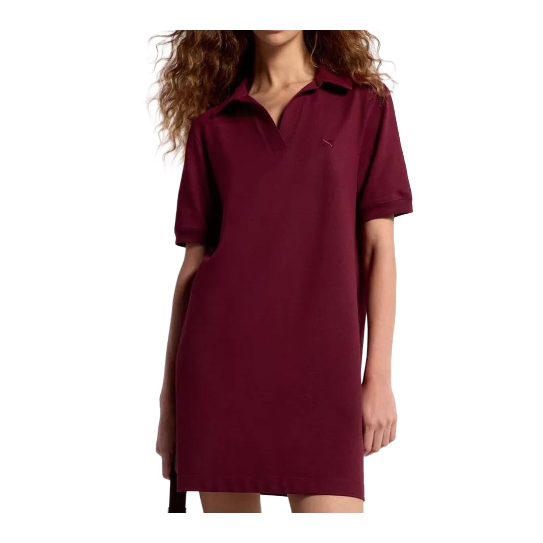Vestido Hering Curto Polo Em Malha Piquet 0Beq Marsala Vestido Hering Curto Polo Em Malha Piquet 0Beq Marsala