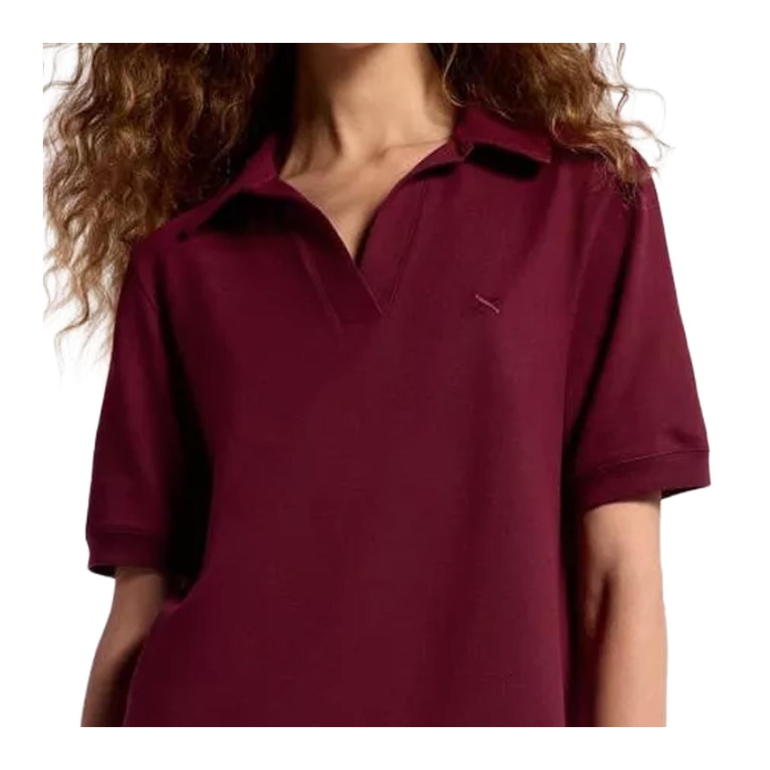 Vestido Hering Curto Polo Em Malha Piquet 0Beq Marsala Vestido Hering Curto Polo Em Malha Piquet 0Beq Marsala
