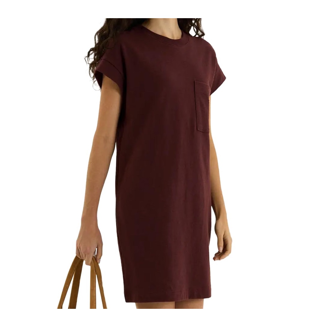 Vestido Hering Curto Texturizado Com Bolso 0B5d Bordo Vestido Hering Curto Texturizado Com Bolso 0B5d Bordo