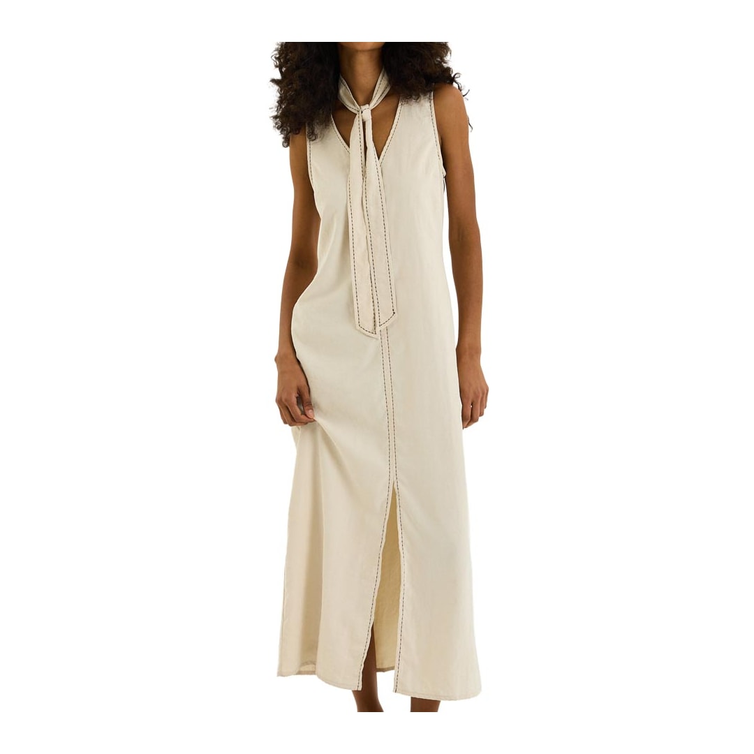 Vestido Hering Longo Amarração KH1E Off White