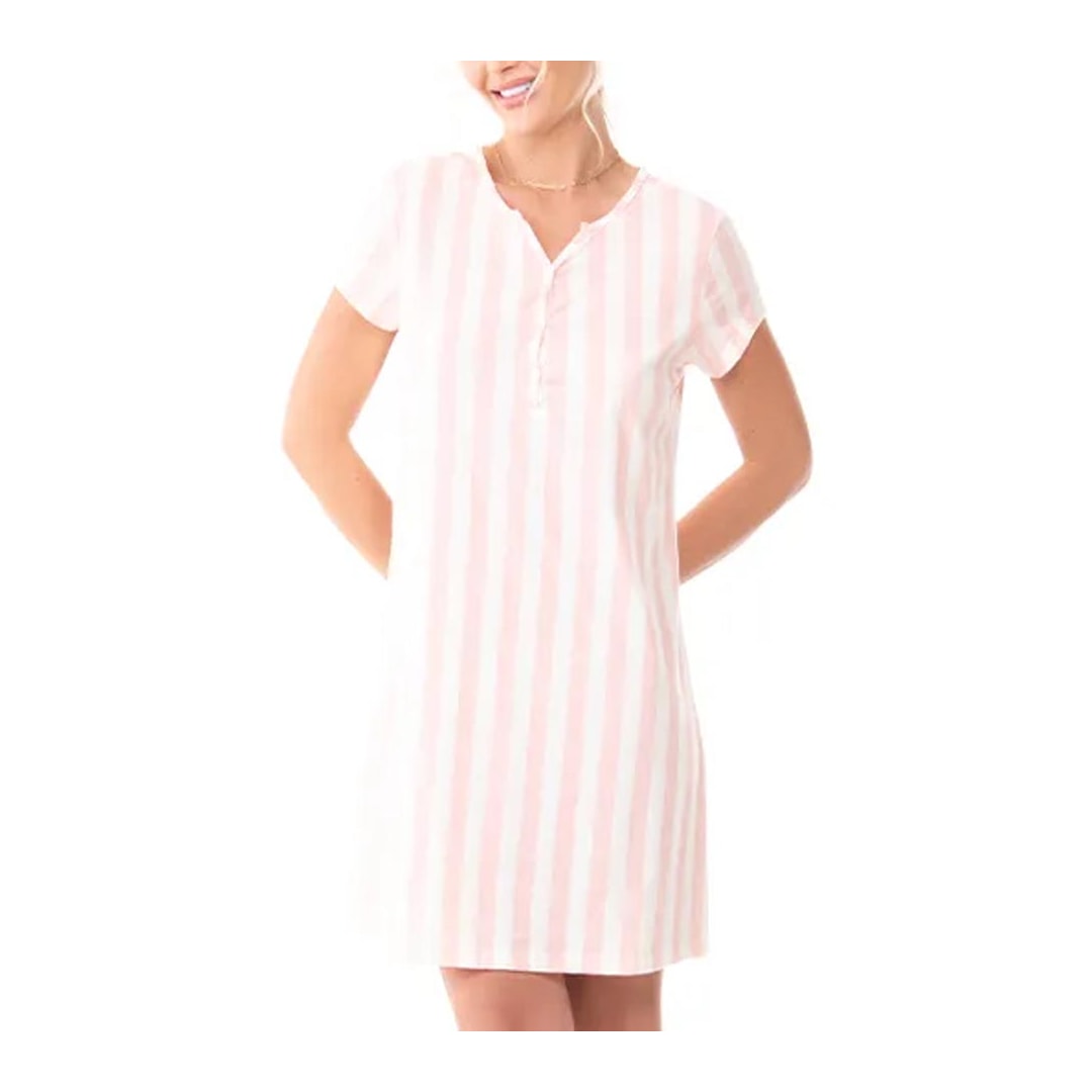 Zee Rucci Camisola Aberta Meia Manga Zr3202-101 Rosa Listrada Zee Rucci Camisola Aberta Meia Manga Zr3202-101 Rosa Listrada