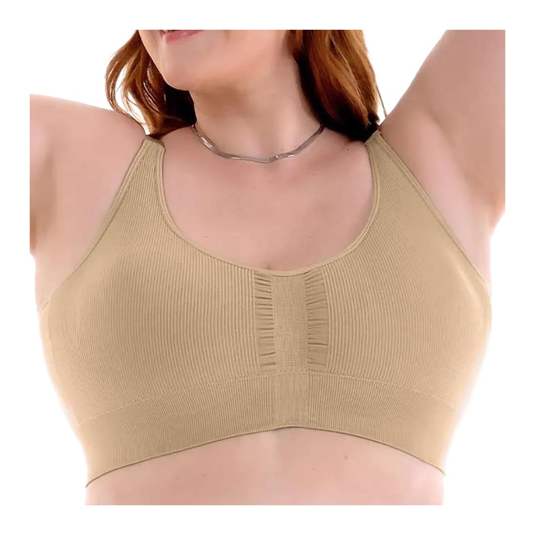 Zee Rucci Sutiã Comfort Com Bojo Removivel Sem Costura Zr0303-013 Bege Zee Rucci Sutiã Comfort Com Bojo Removivel Sem Costura Zr0303-013 Bege