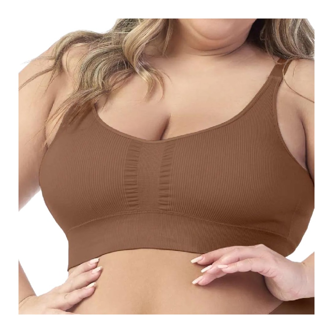 Zee Rucci Sutiã Comfort Com Bojo Removivel Sem Costura Zr0303-013 C128 Caramelo