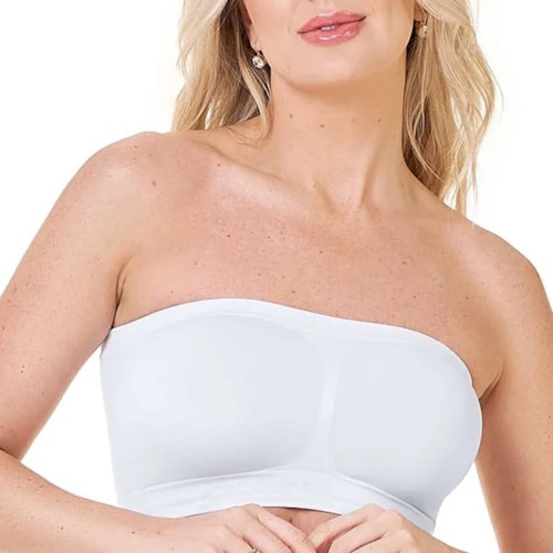 Zee Rucci Top Faixa Com Bojo Removivel Sem Costura Zr0300-009 C000 Branco