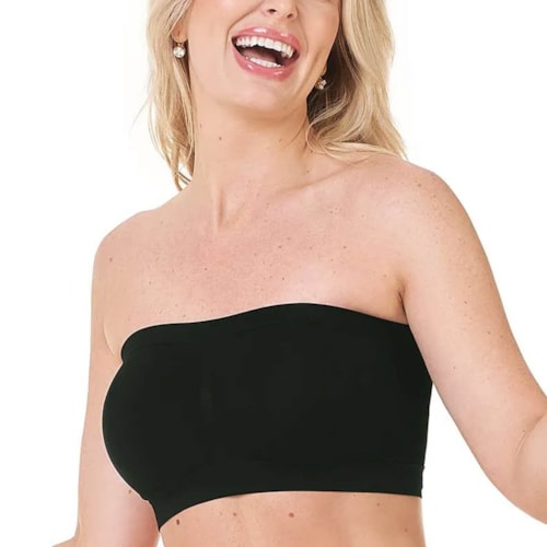 Zee Rucci Top Faixa Com Bojo Removivel Sem Costura Zr0300-009 C099 Preto