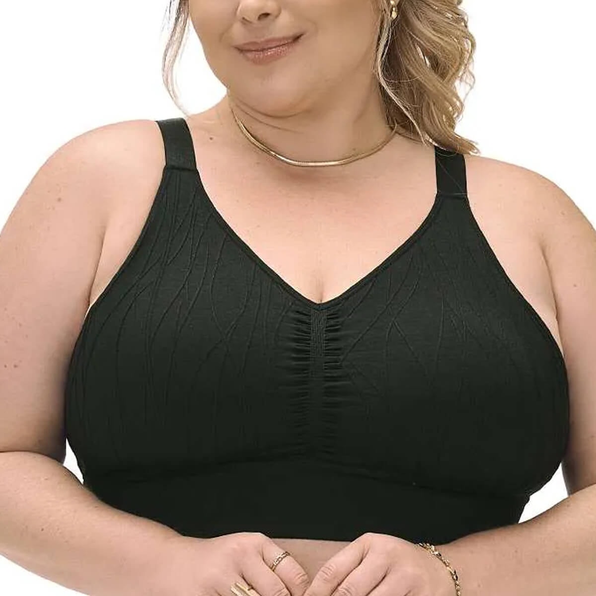 Zee Rucci Top Jacquard Com Bojo Removivel Sem Costura Zr0300-099 V01 Preto Zee Rucci Top Jacquard Com Bojo Removivel Sem Costura Zr0300-099 V01 Preto