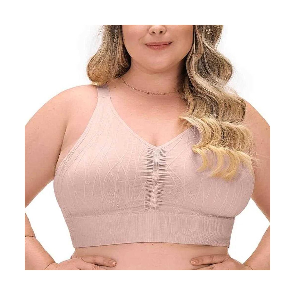 Zee Rucci Top Jacquard Com Bojo Removivel Sem Costura Zr0300-099 V03 Rose Zee Rucci Top Jacquard Com Bojo Removivel Sem Costura Zr0300-099 V03 Rose