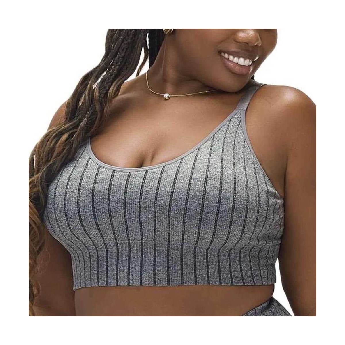 Zee Rucci Top Mescla Com Bojo Removivel Sem Costura Zr0300-103 V01 Mescla Zee Rucci Top Mescla Com Bojo Removivel Sem Costura Zr0300-103 V01 Mescla